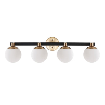 Modernist Globe Metal/Frosted Glass Modern Contemporary LED Vanity